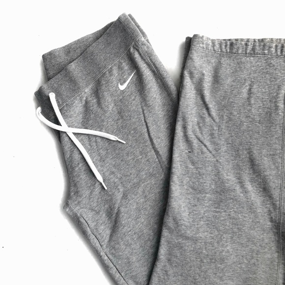 Nike | Pants & Jumpsuits | Nike Grey Wide Leg Sweatpants | Poshmark